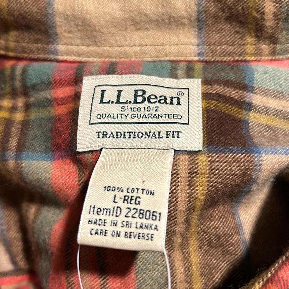 L L Bean 100% cotton Flannel - Picture 4 of 5